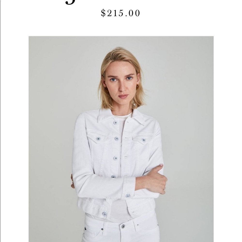 AG denim white jean jacket